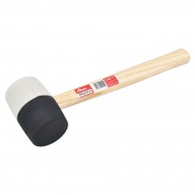 GUMMIKLUBBA TRÄSKAFT SVART/VIT 16OZ